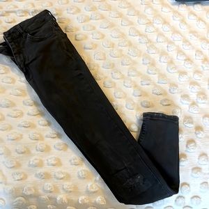 Zara black skinny moto jean
